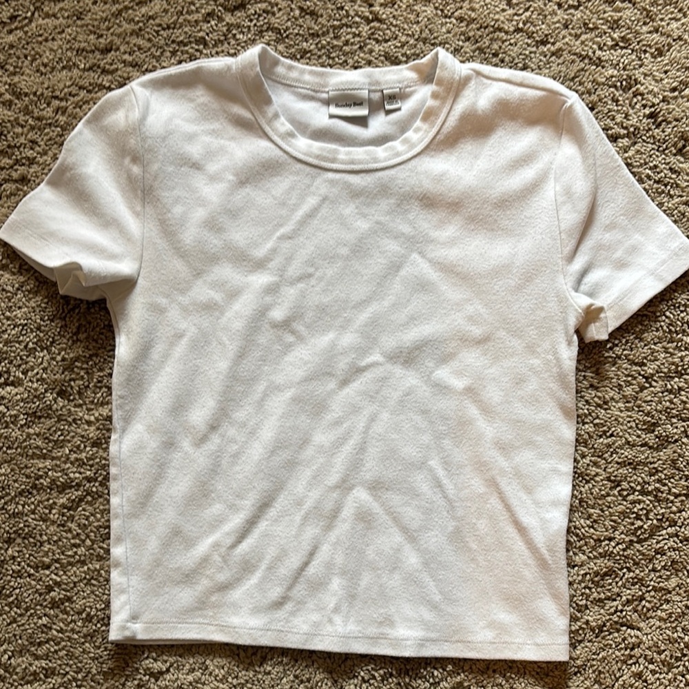 Aritzia Sunday Best White T shirt